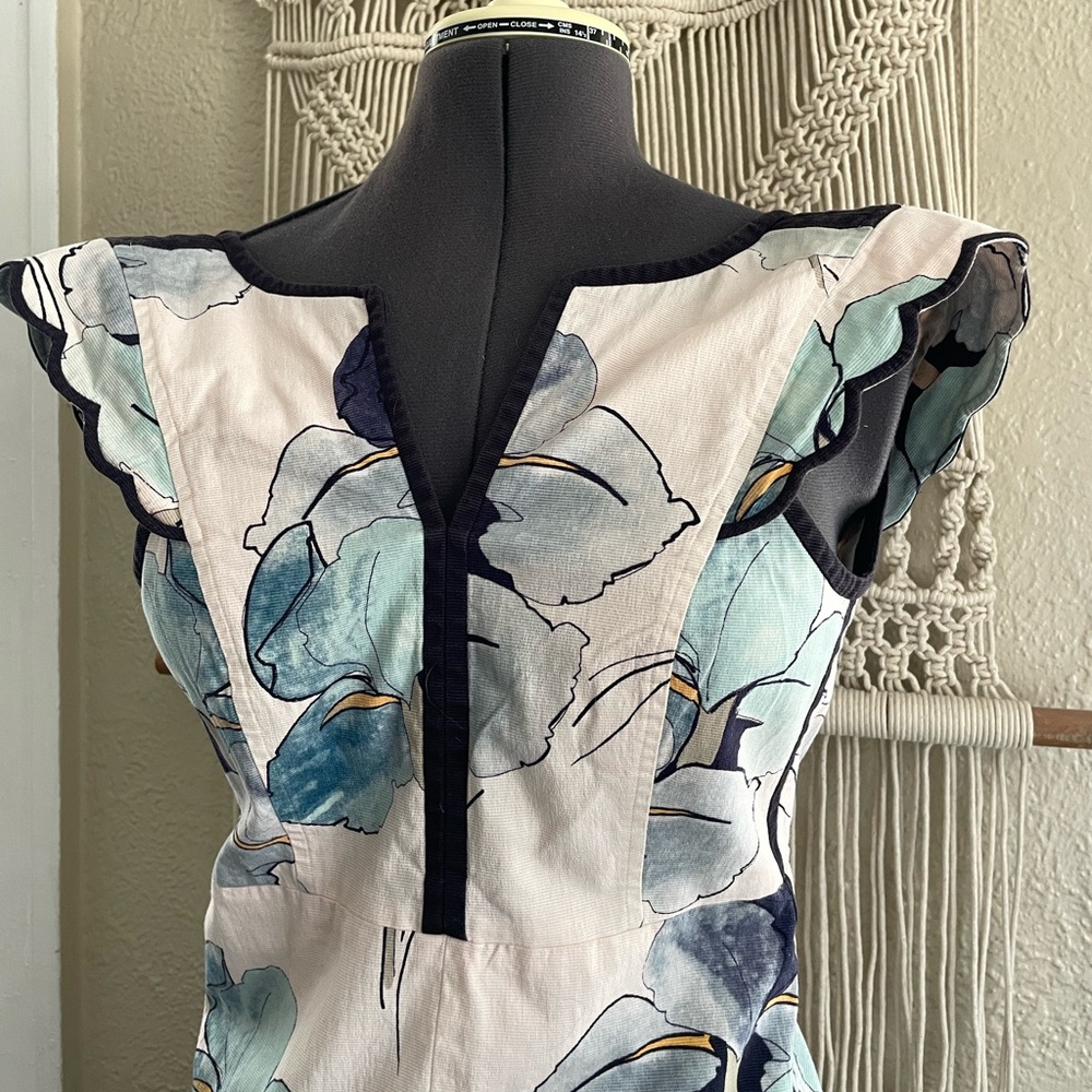 Tory Burch Watercolor Iris Dress